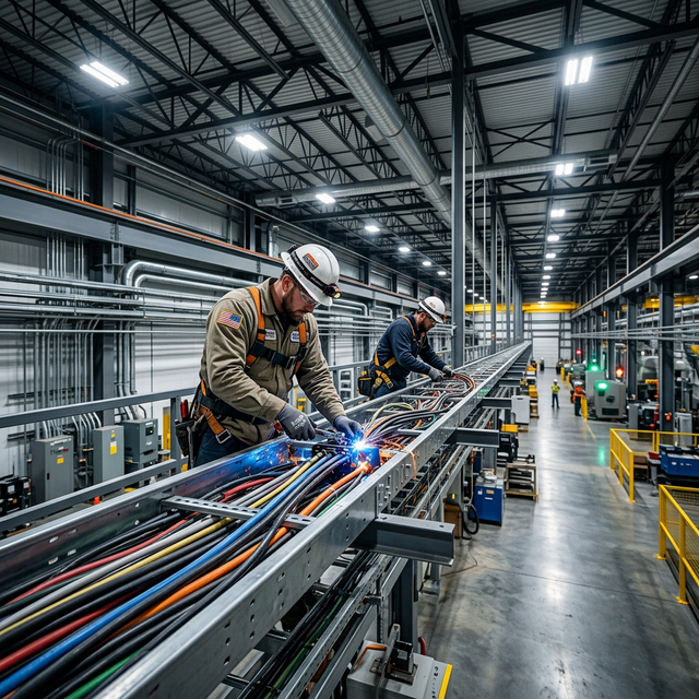 Serkad Elektrik endüstriyel elektrik tesisat çalışması